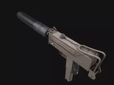 Mac 10 gun  3D model
