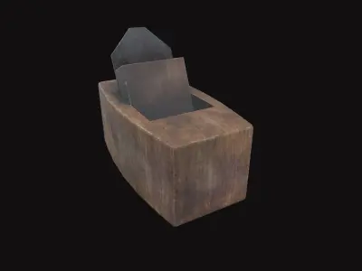 Medieval Infill Plane V02 Low-poly 3D model
