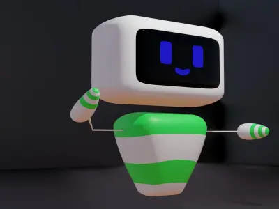 Cute Robot Shirincik 3D model