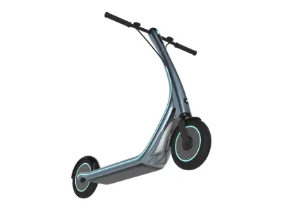 Kick Scooter 005 Low-poly 3D model