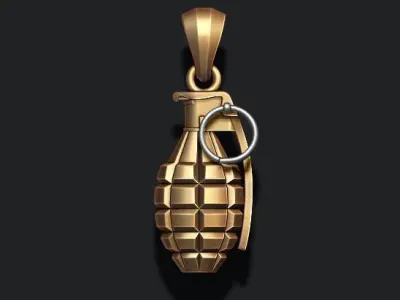 Grenade pendant 3D print model