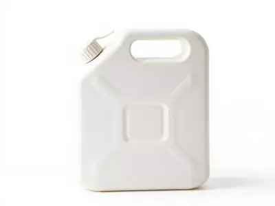White Plastic Canister model pack Low-poly 3D model
