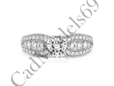 Engagement Ring47 3DM Model with 28 IMAGES and 7 VIDEOS 3D print model