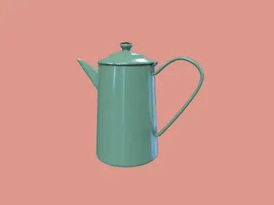 Antique Tea Pot  Low-poly 3D model