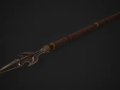 Certus Hastae - Inquisitor Spear Low-poly 3D model