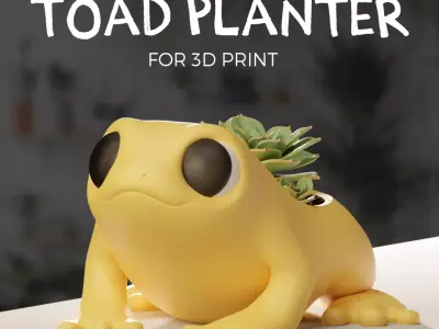 Toad - Planter - Pot 3D print model