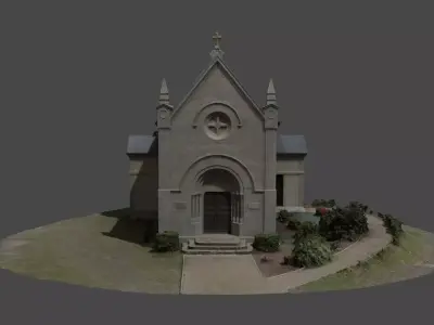 French chapel photogrammetry 3D model