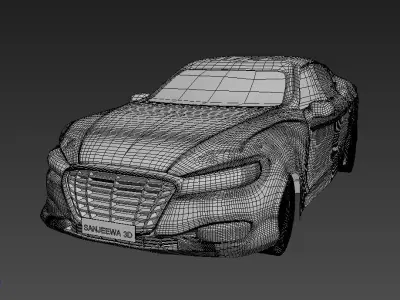mazda car Free low-poly 3D model