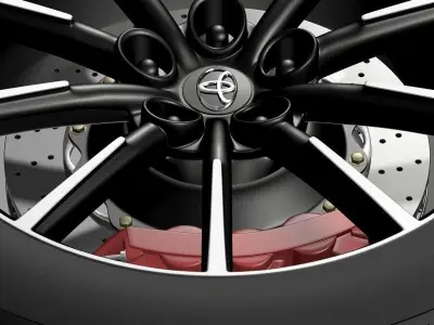 Toyota 86 G wheel 3D model