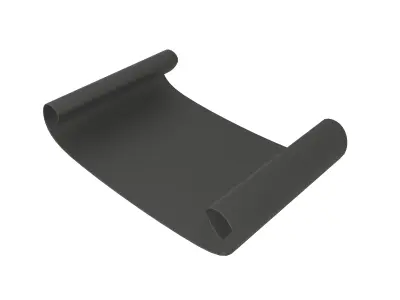 Scroll Paper v1 007 Low-poly 3D model