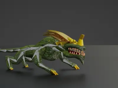 monster lizard  3D model
