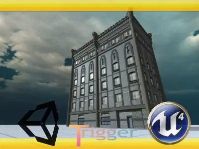 Historic Building Unity 5 Low-poly 3D model