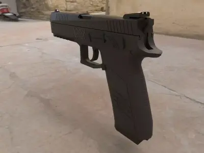 CZ P-09 Low-poly 3D model