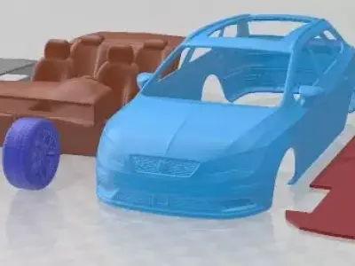 Seat Leon X Perience 2015 Printable Car 3D print model