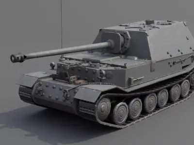 Ferdinand - Elefant Heavy Tank Destroyer Low-poly 3D model
