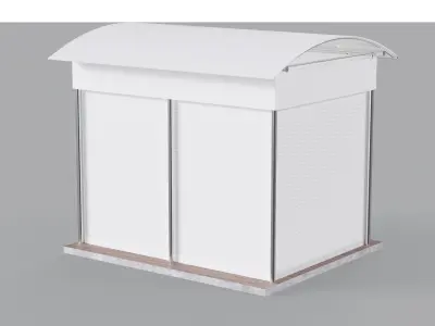 Kiosk - Indoor Version Low-poly 3D model
