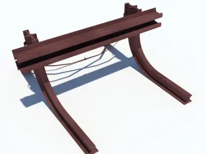 Buffer Stop railway 3D model