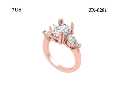 Wedding Ring  3D print model 187