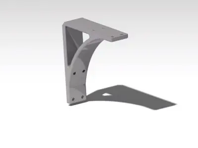 bracket metal Free 3D model by zakaria-12