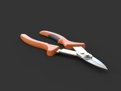 gardening shears 3D model