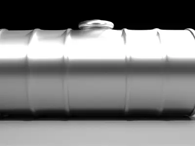 Steel Water Tank 5 3D model