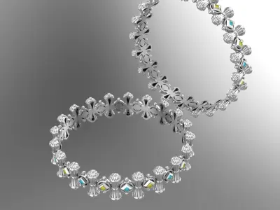 054 - Antique Bangle Design For Girls new 3D print model