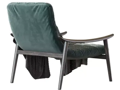 Fynn Saddle Armchair from Minotti 3D model