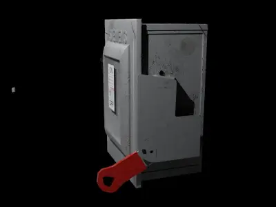 Siemens Safety Switch Box Low-poly 3D model