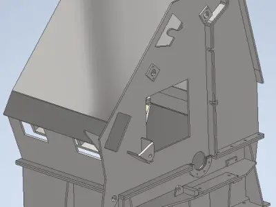 Body of the impact crusher 1300 - Sketch 3D model