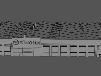 Tumosan Factory Building 3D model