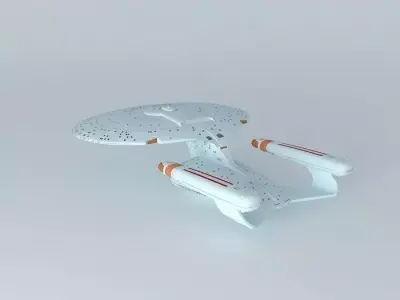Star Trek Starship Enterprise NCC-1701-D Free 3D model