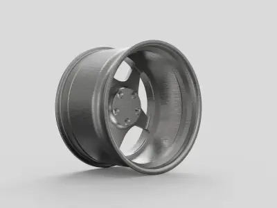 red wheels Rims auto moto garage  3D model