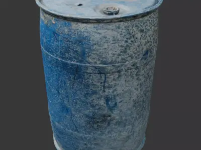 Plastic Barrel Free 3D model purchase