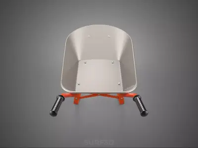 STANDARD WHEELBARROWS WHEELBARROW WHEEL BARROW CART TROLLEY LIFT 3D model