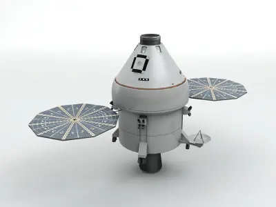 Orion MPCV Multi-Purpose Crew Vehicle Low-poly 3D model