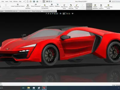 Sport Racing Car Lycan Free 3D model