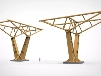 Sci-fi Architecture kitbash 28 3D model purchase