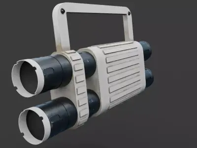 Multi Frequency Spotlight Glow Rod Low-poly 3D model