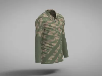 Military Outfit - T-shirt Low-poly 3D model