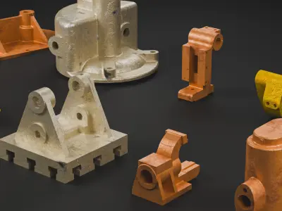 Building Blocks Kit Casted Parts Hard Surface Special V11 Low-poly 3D model