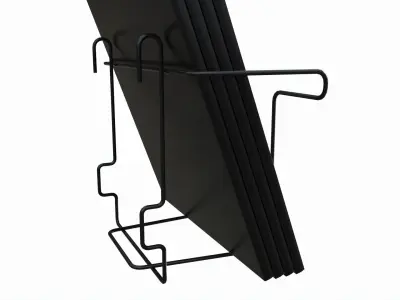 Store wire magazine holder for slatwall pegboard gridwall 3D model