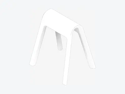 Stool - Worksmart Low-poly 3D model