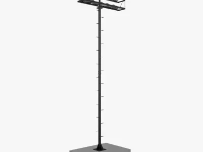 Stadium Lights 4 3D model