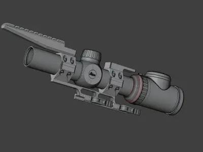 Leica Magnus I with AD Delta C Mount High Poly 3D model