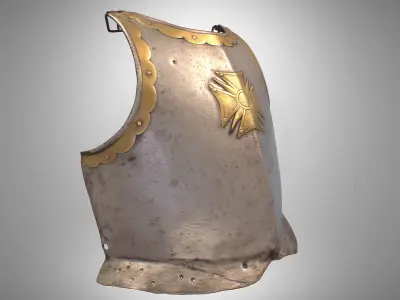 Armor Breastplate Low-poly 3D model
