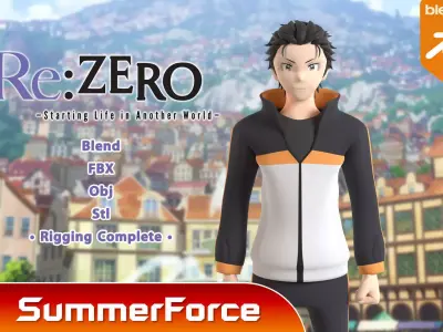 Natsuki Subaru - ReZero 3D model