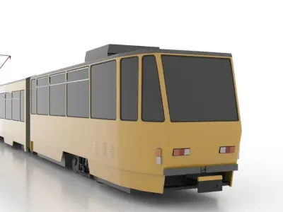 Tatra KTNF8 Low Low-poly 3D model