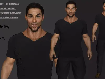 AAA REALISTIC GAME READY CHARACTER - ELITE MODERN TACTICAL MALE Low-poly 3D model