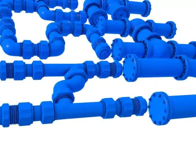 Industrial pipes - pipes  3D print model purchase