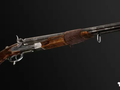 FPS Western Guns Vol 4 Low-poly 3D model